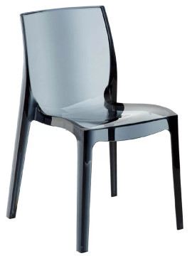 FEMME FATALE καρέκλα polycarbonate ΔΙΑΦΑΝΟ ΓΚΡΙ / 53x54xΗ81
